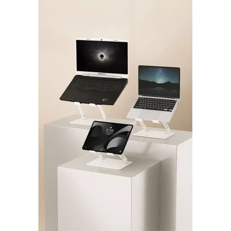 Suporte para portátil MEDIA-TECH – suporte para portátil MT2661W (branco)
