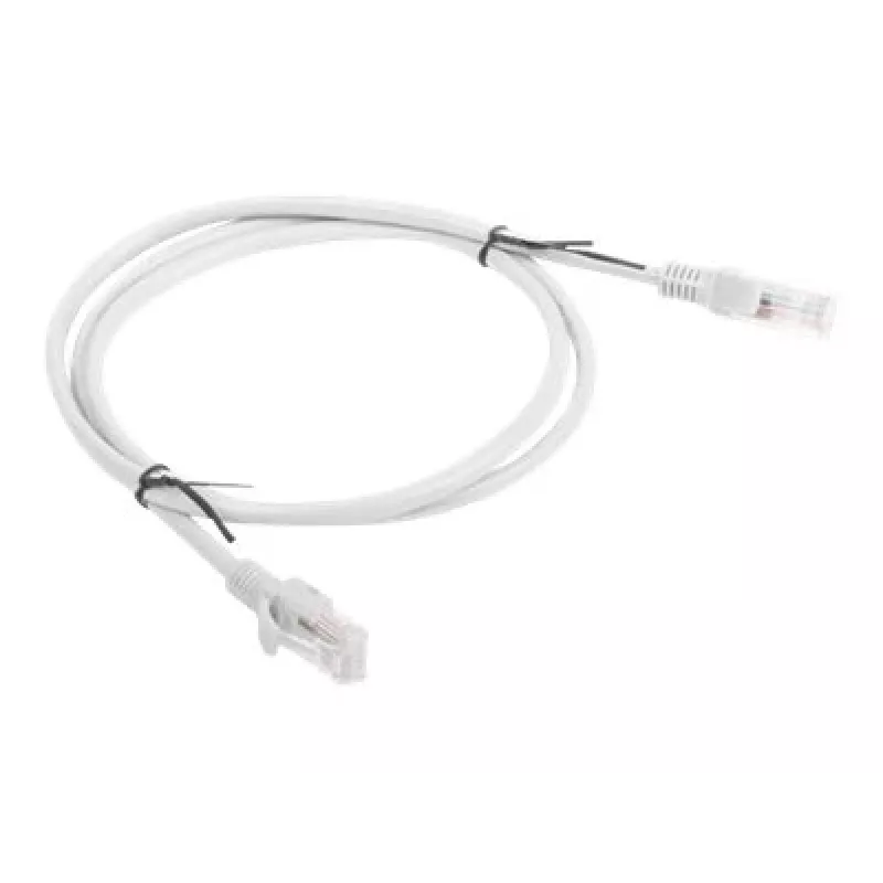 Cabo de rede LANBERG Cat6 U/UTP RJ-45 PCU6-10CC-0100-S, 1 m, cinzento