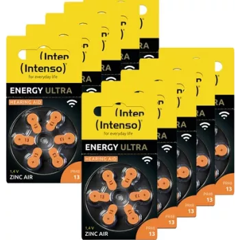 Pilhas para aparelhos auditivos Intenso | Zinco-Ar A13 pack de 60 - Pilha (7504426MP)