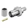 Wentronic Goobay 11358 Acoplador BNC de crimpagem para RG 59/U, pino dourado