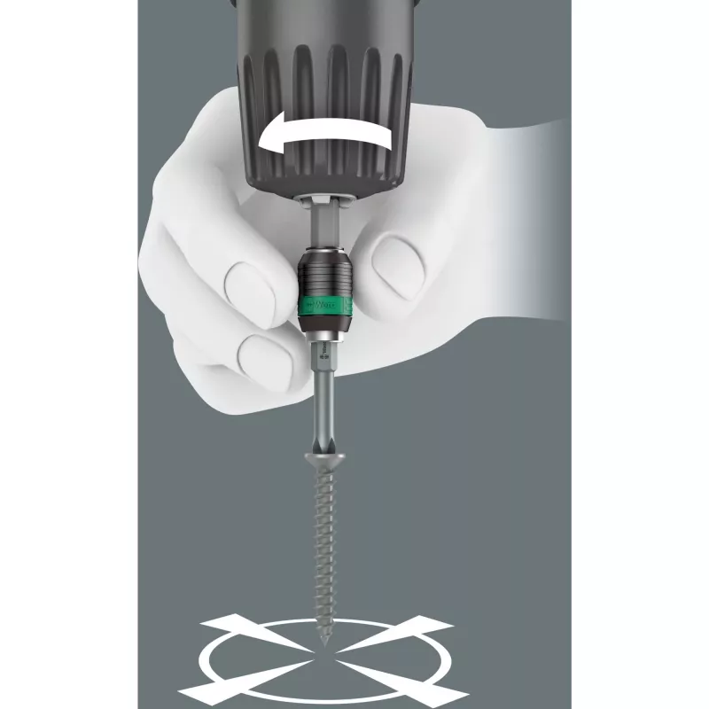 Chave de fendas com suporte de pontas Wera 816 R com encaixe rápido Rapidaptor