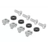Painel para calha DIN DeLOCK 67031 metal preto 19 polegadas 482,6 mm