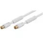 Wentronic 67277 cabo coaxial branco
