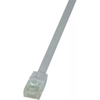 LogiLink CF2061U cabo de rede RJ45, cabo patch CAT 6 U/UTP 3,00 m branco, altamente flexível, 1 unid.