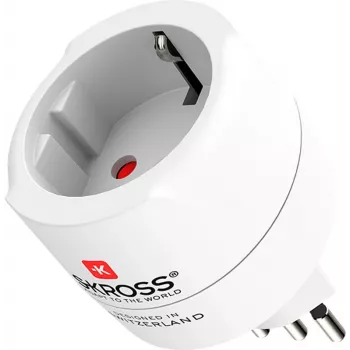SKROSS adaptador simples Europa para Suíça Itália Brasil (1.500272C-E)