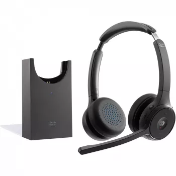 Headset 722 Wireless DUAL+STAND Carbon preto Usba Bundle