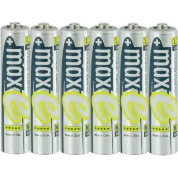 Ansmann 4+2 pilhas recarregáveis maxE Micro AAA 800 mAh