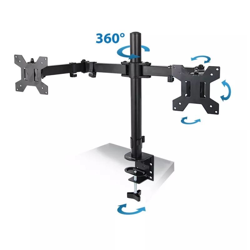 Esperanza ERW018 suporte de secretária para dois monitores 10-27'' até 8 kg