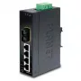 PLANET switch Fast Ethernet de 4 portas PLANET IP30 fino Type 4 portas, switch Ethernet industrial + 1 porta, 100Base-FX(SC) (-10 - 60° C) (ISW-511)