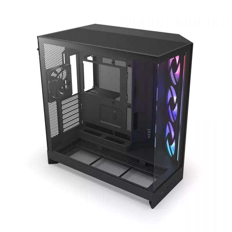 Caixa de PC NZXT H9 Flow RGB Midi Tower Preto