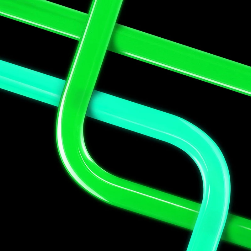 EK Water Blocks EK-Loop Hard Tube 14/10mm acrílico, curva de 90 graus – 80 cm, 6 unidades