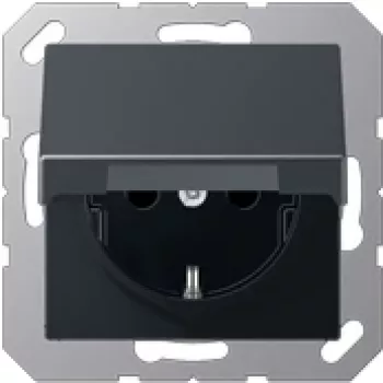 Tomada CEE 7/3 Jung A 1520 BFKL ANM — antracite, IP44, 250 V 16 A, termoplástico
