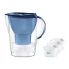 Jarra filtrante de água BRITA Marella 2,4 l com 3 cartuchos Pure Performance, Maxtra Pro, azul