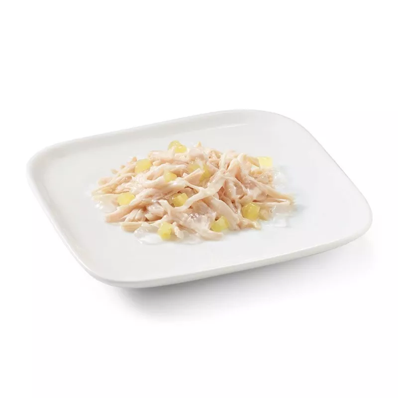 SCHESIR frango com ananás em geleia - comida húmida para cães - 150 g
