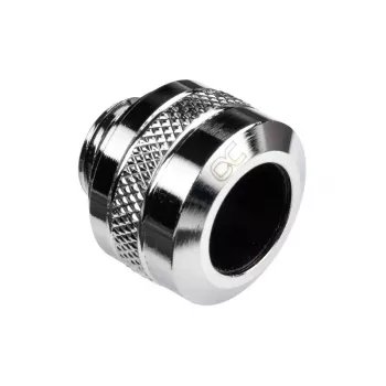 Conector Alphacool 17470 – Conector de refrigeração líquida para PC em latão cromado, altura 20 mm, peso 23 g