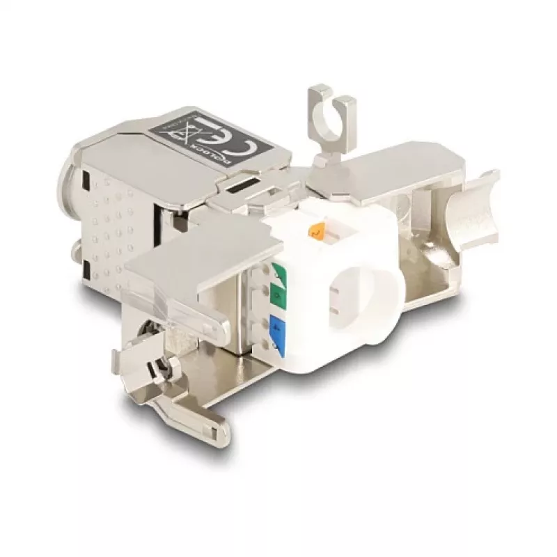 Acoplador de cabo de rede DeLOCK 88198 LSA para LSA Cat.6A STP 31,6 mm aço inoxidável