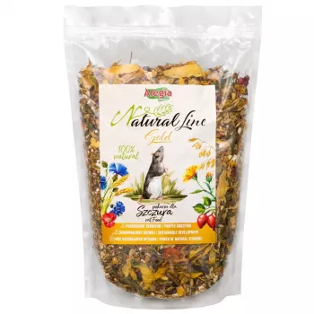 Comida seca Alegia Natural Line Gold para ratos 2,2 kg — alimento completo em pellets para ratos adultos e jovens, sabor a cereais, sem soja e sem açúcar