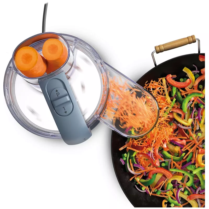 Robot de cozinha Kenwood FDP23.140GY MultiPro Go — picadora compacta portátil, cinzento