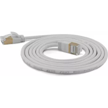 Cabo de rede Cat.7 extrafino Wantec SSTP Patch - 1,5 m - Cabo Cat.7 - S/FTP (S-STP) - RJ-45 - RJ-45 - Cinzento (7188)