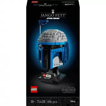 LEGO Star Wars Peça de colecionador Acessório de capacete Jango Fett 75408 — 616 peças, 210×120×110 mm modelo de exposição
