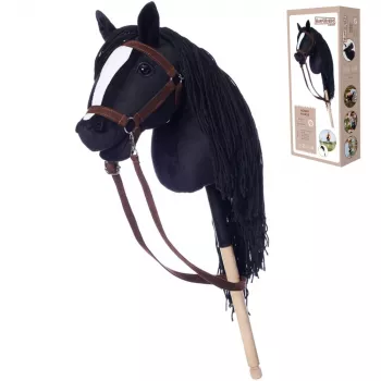Cavalo de pau HOPPIHORSE Hobby Horse A3 preto