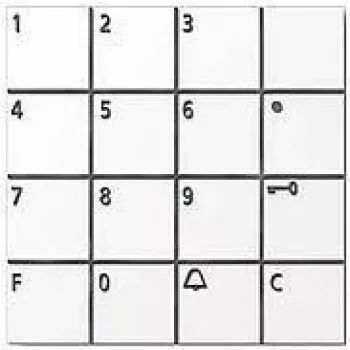 Siedle COM 611-02 W - teclado - branco - Siedle - 140 mA - 99 mm - 27 mm (200036516-00)