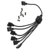 Cabo splitter RGB EK Water Blocks EK-D-RGB splitter D-RGB de 6 vias