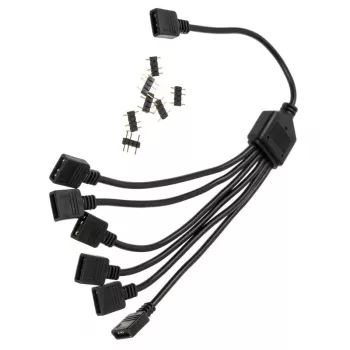 Cabo splitter RGB EK Water Blocks EK-D-RGB splitter D-RGB de 6 vias