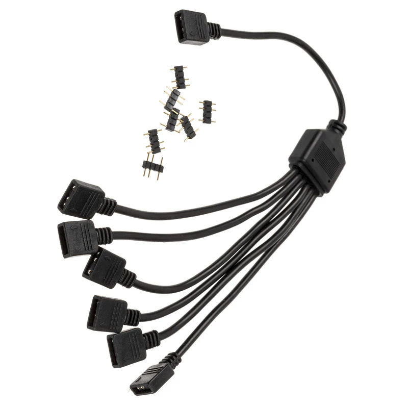 Cabo splitter RGB EK Water Blocks EK-D-RGB splitter D-RGB de 6 vias