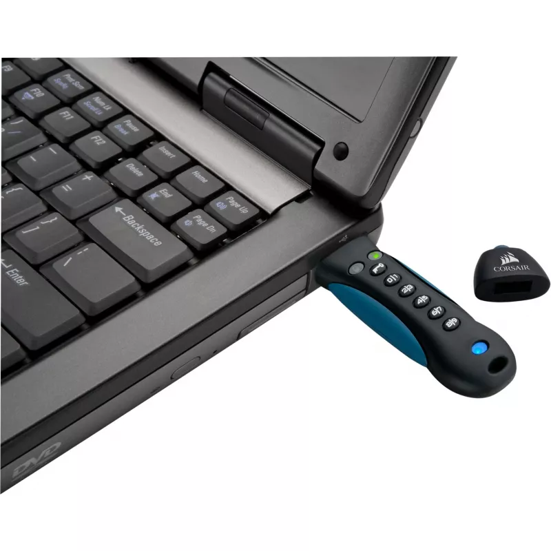 CORSAIR Flash Padlock 3 128 GB pen drive USB 3.0 segura com teclado encriptação AES de hardware de 256 bits segura