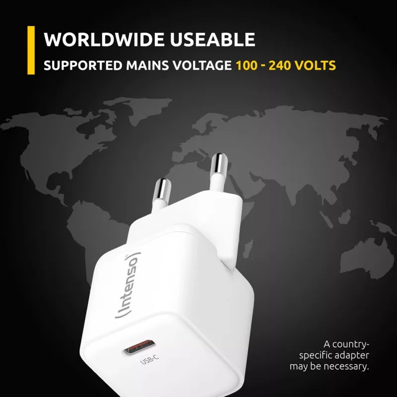 Carregador móvel Intenso 7803052 Universal AC carregamento rápido 20V