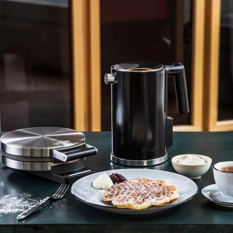 Graef WA 80 máquina de waffles, 900 W, prateada