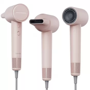 Secador de cabelo Lovio LVHD001PK com ionização e tecnologia AirFlow