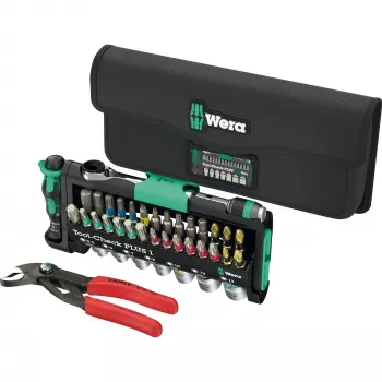 Conjunto de ferramentas Wera Tool-Check Combi 1 com alicate Knipex Cobra, 40 peças