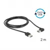 Cabo USB DeLOCK 85557 USB 2.0 2 m preto