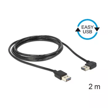 Cabo USB DeLOCK 85557 USB 2.0 2 m preto