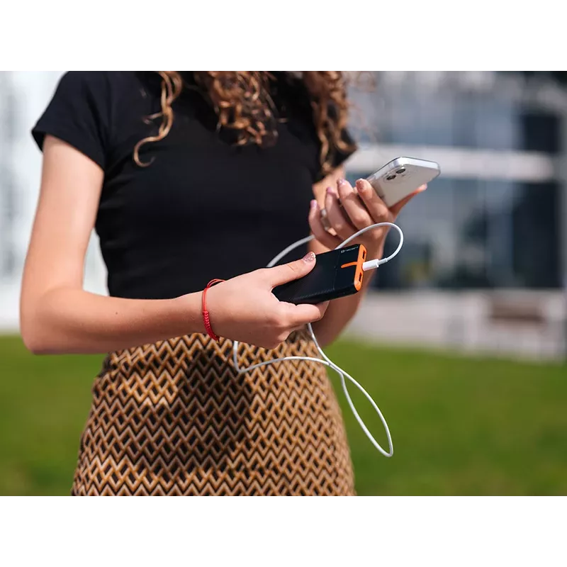 PowerBank EnerGo 10000mAh preto-laranja