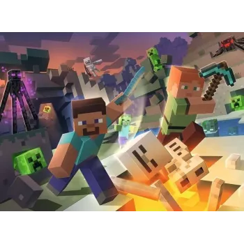 Ravensburger Minecraft puzzle 100 peças videojogo