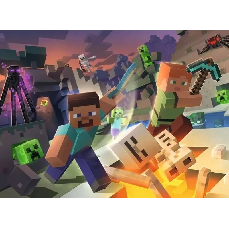 Ravensburger Minecraft puzzle 100 peças videojogo