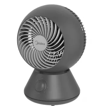 Ventilador de mesa Midea MFT302R0BPK — 3 velocidades, oscilação, cinzento-escuro