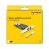 Placa de rede DeLOCK 81261 PCI Express x2, 2 x RJ45 5 Gigabit LAN