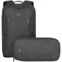 Mochila para portátil WENGER City Upgrade 40,64cm 16 polegadas com bolsa de ombro cinzento