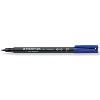 Marcador permanente Staedtler 318-3 ponta redonda azul 10 unid.