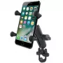 Suporte para telemóvel RAM Mounts X-Grip com base de abraçadeira em U para guiador
