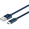 Cabo YENKEE YCU 301 BE USB-A 2.0/USB-C 1m lilás