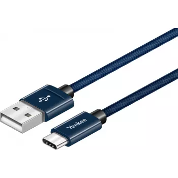 Cabo YENKEE YCU 301 BE USB-A 2.0/USB-C 1m lilás