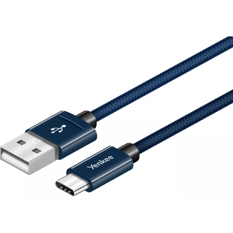 Cabo YENKEE YCU 301 BE USB-A 2.0/USB-C 1m lilás