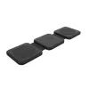Carregador sem fios dobrável FIXED FIXFLE-SA-BK 3-em-1 para Samsung – carregador portátil compacto para telefone, auriculares, wearables
