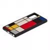 Capa protetora Man and Wood Galaxy Note 20 Mondrian Wood preta