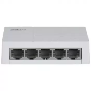 Switch de rede Dahua Technology PoE DH-SF1005L não gerido Fast Ethernet (10/100) Power over Ethernet (PoE) de secretária cinzento-claro